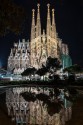 Cuadro vertical del Templo Expiatorio de la Sagrada Familia en Barcelona nº02