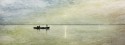 Cuadro panorámico amanecer Río Ganges en Varanasi (antiguo Benarés), India nº03