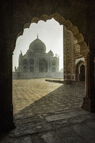 Fotografía vertical Taj Mahal en Agra, India nº05