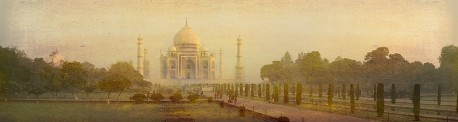 Fotografía panorámica Taj Mahal en Agra, India nº01