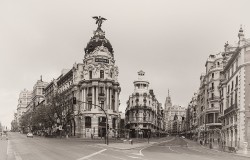 Cuadro de la Gran Vía y la Calle Alcalá de Madrid nº08