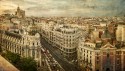 Cuadro panorámico de la Gran vía de Madrid nª01