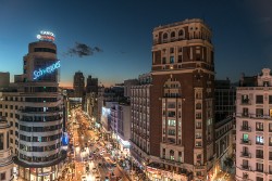 Cuadro Edificio Carrión y Calle Gran Vía Madrid nº08