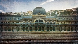 Cuadro horizontal Estación Internacional de Canfranc en Huesca nº01