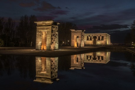 Imagen Templo de Debod de noche en Madrid nº03