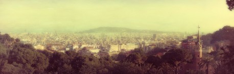 Cuadro panorámico de Barcelona nº01