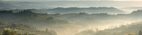 Cuadro panorámico San Gimignano en la Toscana, Italia nº01