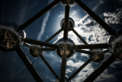 Cuadro horizontal estructura Atomium en Bruselas, Bélgica nº01