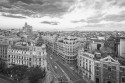 Cuadro de la calle Gran vía de día de Madrid nº02 B&N