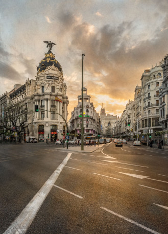 Imagen de la Gran Vía y la Calle Alcalá de Madrid nº01