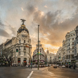 Imagen de la Gran Vía y la Calle Alcalá de Madrid nº03