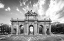 Cuadro de la Puerta de Alcalá de Madrid nº01 B&N