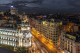 Imagen de la calle Gran vía de noche de Madrid nº01
