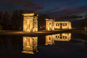 Cuadro Templo de Debod de noche en Madrid nº02