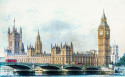 Cuadro Torre del Reloj (Big Ben) Londres nº10