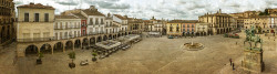 Fotografía panorámica de la Plaza Mayor de Trujillo, Cáceres nº01