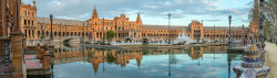 Fotografía panorámica de la Plaza España de Sevilla nº01