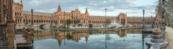 Cuadro panorámico de Plaza de España de Sevilla nº04